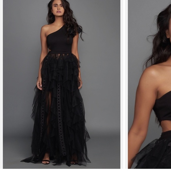 Deepika Arora One Shoulder Ruffle Dress - Picture 8 of 11